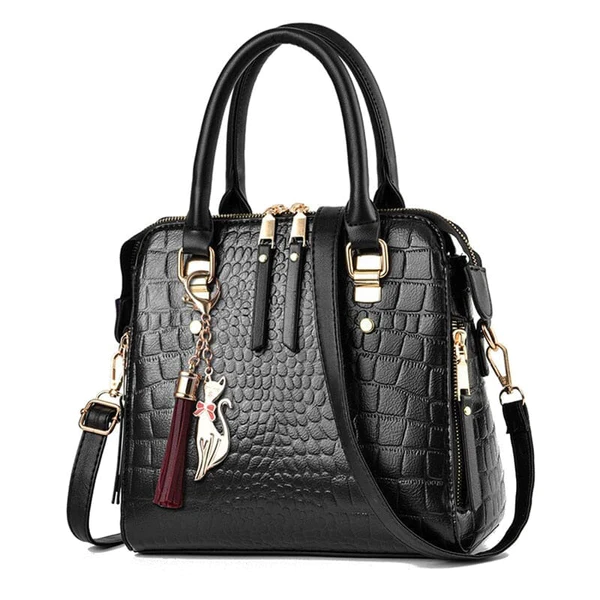 Bolsa Couro Gold Design Crocodilo - Oferta Válida Apenas Hoje