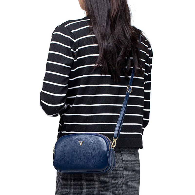 bolsa transversal feminina pequena nina azul