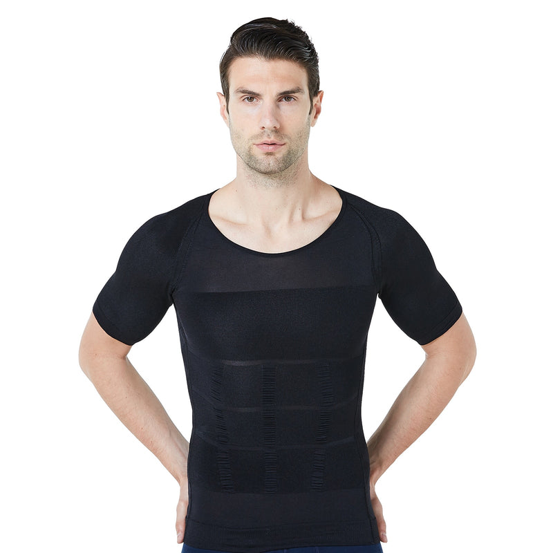 Camisa de Compresão Masculina Body Slim Respirável Shape Perfeito