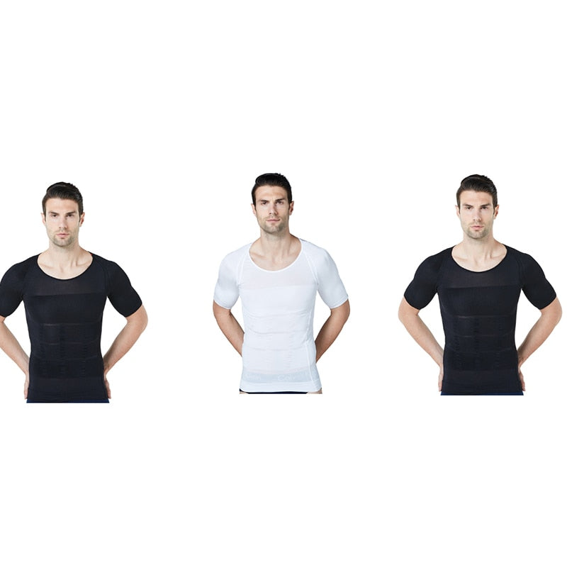 Camisa de Compresão Masculina Body Slim Respirável Shape Perfeito