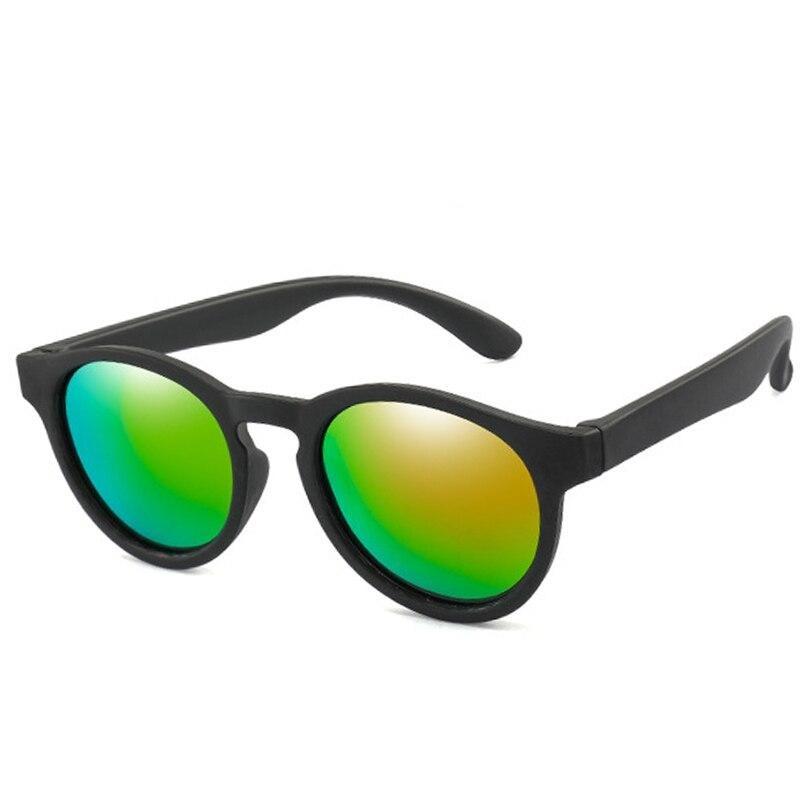 Óculos de sol infantil flexível kids wayfarer preto