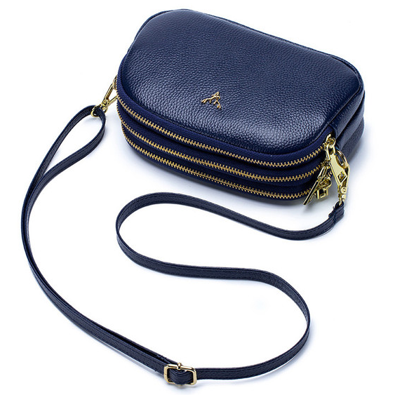 bolsa transversal feminina pequena nina azul