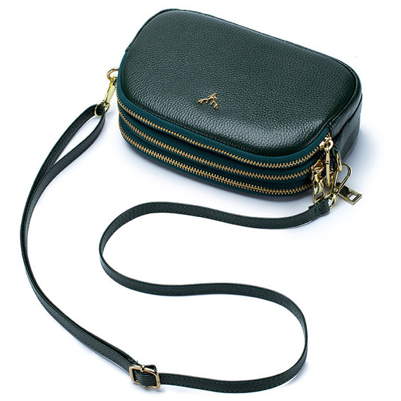 Bolsa Transversal Feminina de Couro Legítimo Nina®︎ - Oferta Válida Apenas Hoje