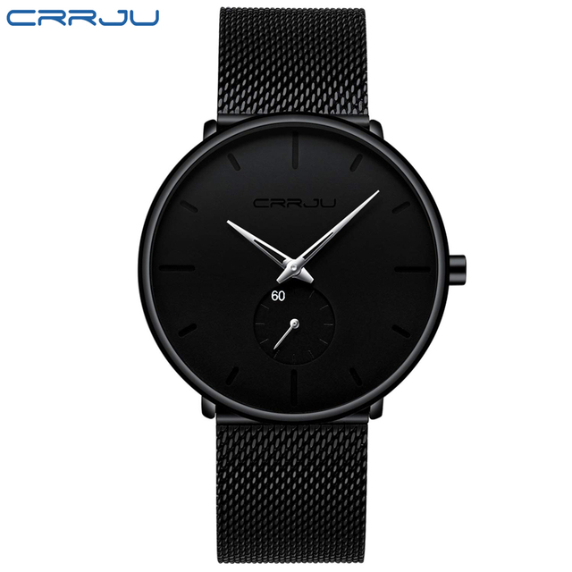 Relógio Masculino CRRJU Minimalista Luxo - Oferta Válida Apenas Hoje