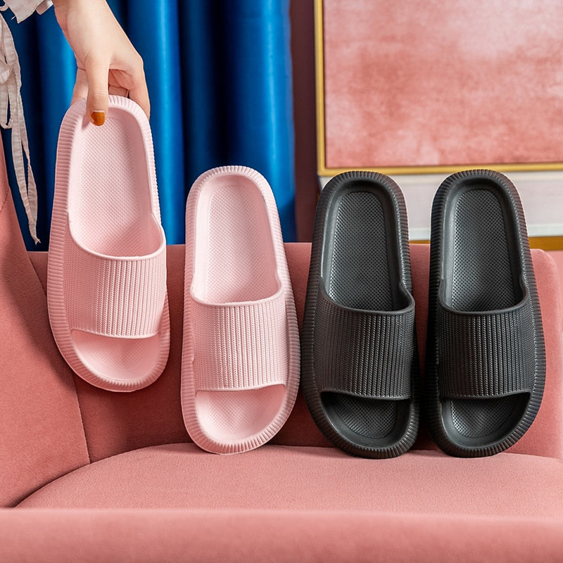 Sandália Ortopédica Nuvem rosa e preto